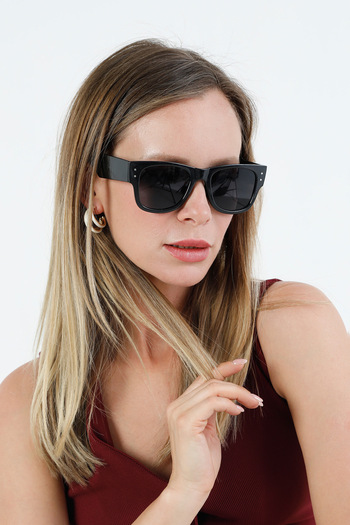 Fulla Moda Shiny Framed Sunglasses