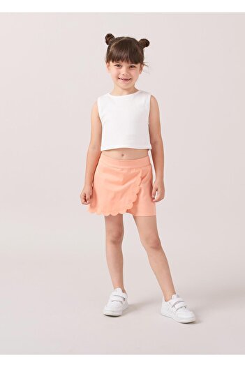 Magu Girl's Cotton Bow Shorts Skirt