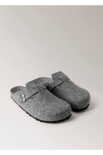 MANGO Woman Keçe clog terlik