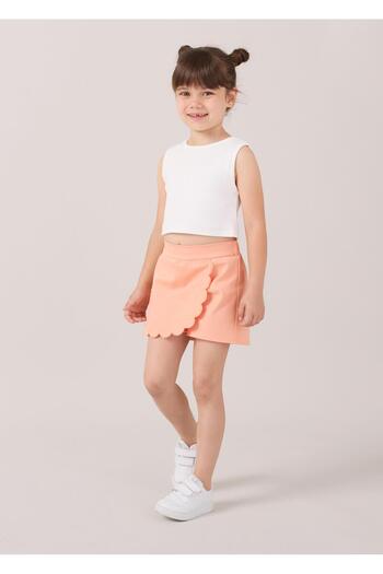 Magu Girl's Cotton Bow Shorts Skirt