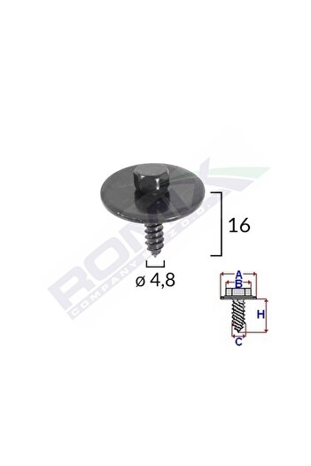 ROMİX Surub Pentru Capac Motor Pentru Mercedes Set 10 Buc
