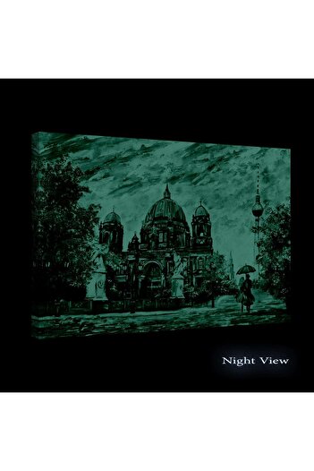 startonight DualView Startonight Berlin Painting in Red and Black, 120 cm x 80 cm