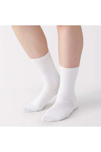 Muji Right Angle Moisture Wicking Cotton Socks