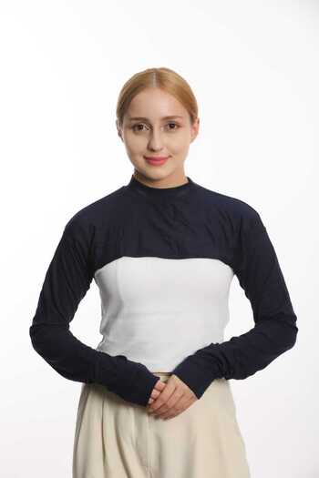 Modamelita Hijab Neck Collar μανίκι μπολερό crop γιακάς