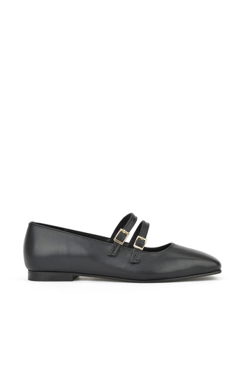 Ziya , Women's Genuine Leather Ballerinas 1531054Z3401 Black