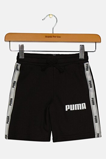 Puma Toddlers Boy Brand Logo Shorts, Black