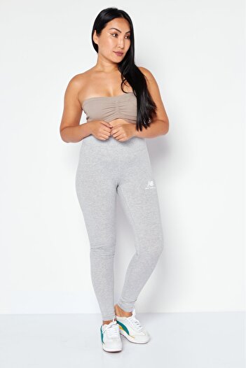New Balance Women Sportswear Fit Brand Logo Training Tights, Grey