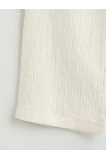 LC Waikiki Elastic Waist Textured Wide Leg Women's Trousers