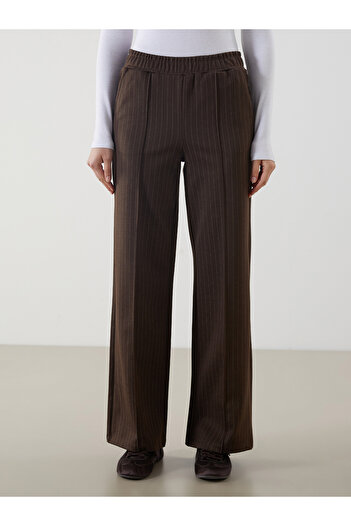 LC Waikiki Elastic Waist Striped Women's Trousers
