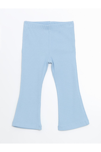 LC Waikiki Basic Girl's Flared Leg Tights with Elastic Waist