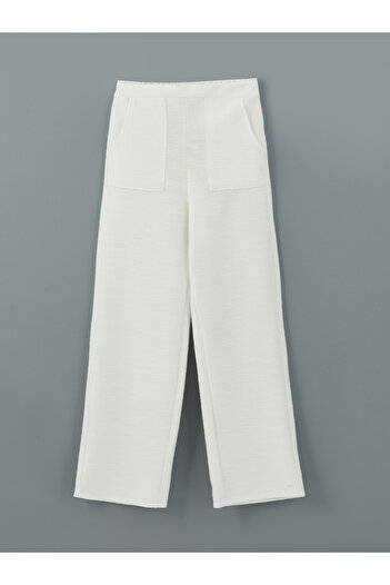 LC Waikiki Girl's Tweed Trousers with Elastic Waist