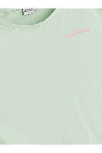 LC Waikiki Crew Neck California Printed Girl's Undershirt