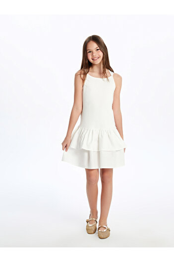 LC Waikiki Square Collar Girl's Dress