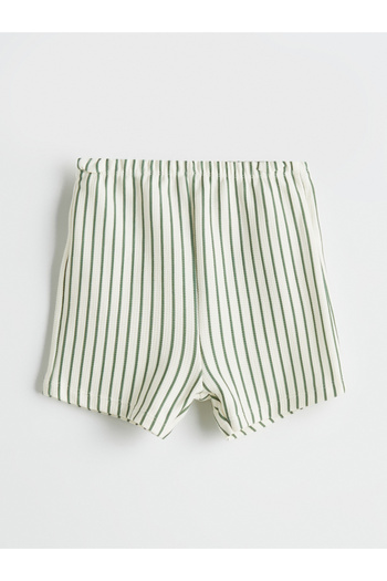 LC Waikiki Elastic Waist Cotton Baby Boy Shorts, Pack of 2