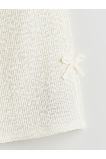 LC Waikiki Girls' Trousers with Elastic Waist and Bow Detail