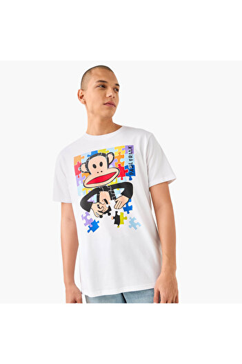 SP Characters Paul Frank Print Crew Neck T-shirt