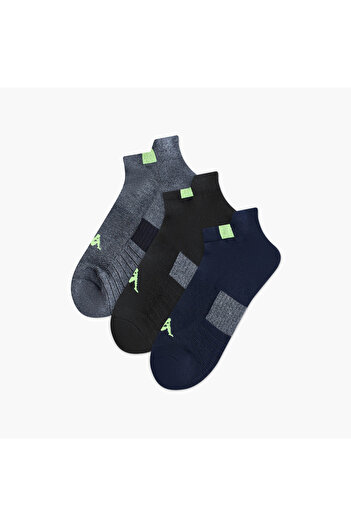 Kappa Set of 3 - Kappa Striped Ankle Length Half Terry Socks