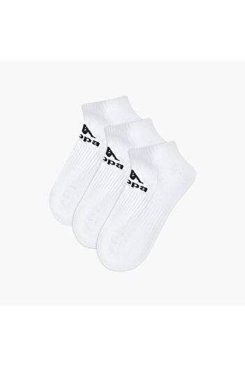 Kappa Set of 3 - Striped Ankle Length Half Terry Socks