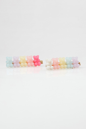 Fulla Moda 2-Piece Clamp Buckle with Teddy Bear Detail