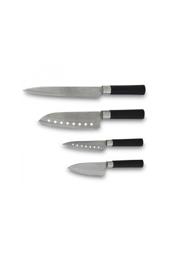 CECOTEC Santoku knife set, 4 pieces, stainless steel