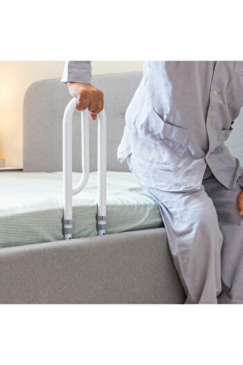 InnovaGoods InnovaGoods Beddaid Adjustable Bed Safety Bar, White/Grey