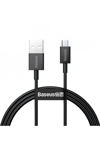 Baseus USB to Micros-USB data cable, 2A, 1m, Superior Series (CAMYS-01) - Black