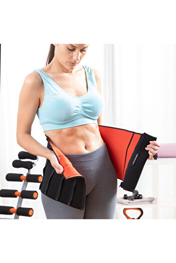 InnovaGoods InnovaGoods Sports Slimming Belt with Sauna Effect, unisex, black-red
