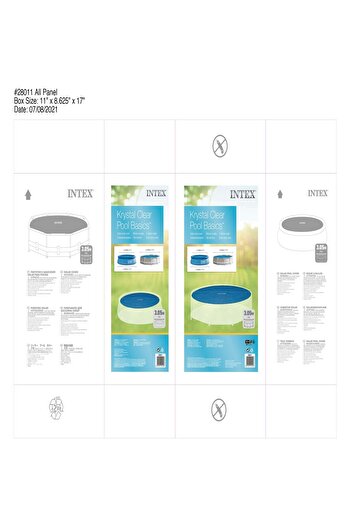 Nose Solar pool cover, Intex, circular, Ø 305 cm