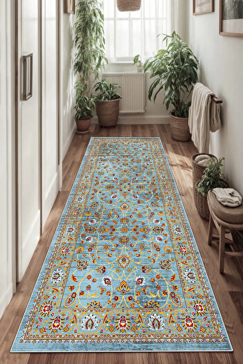 Thalia Home Kaymaz Taban Yıkanabilir Kalın Dokulu Halı & Yolluk & Mutfak Halısı
