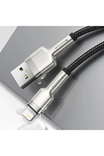 Baseus USB to Lightning Data Cable 2.4A, 2m, Cafule - Black