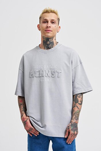 Machinist Men's Hope Dream Printed Oversize Ghost T-Shirt