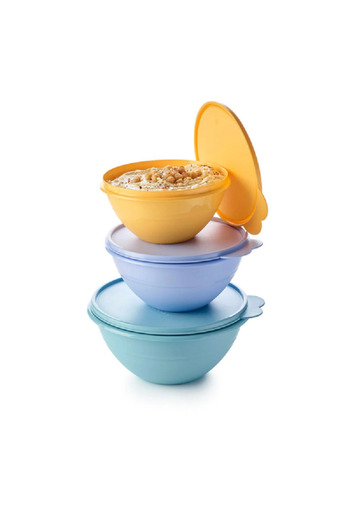 Tupperware 3-Piece Durable and Stackable BPA-Free Wonderlier Bowl Set