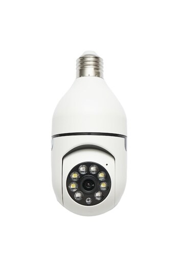 Breckner Germany Smart-bulb PTZ Surveillance Camera, WIFI 2.4G 1080P, Bulb Type E27 with Motion Sensor and YIIoT Appl