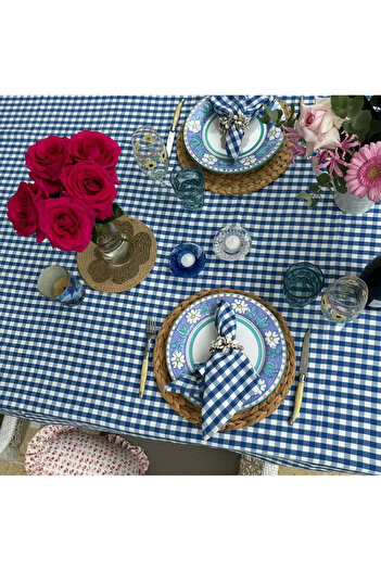 STAY Față de masă Gingham 100% bumbac Față de picnic 160*160