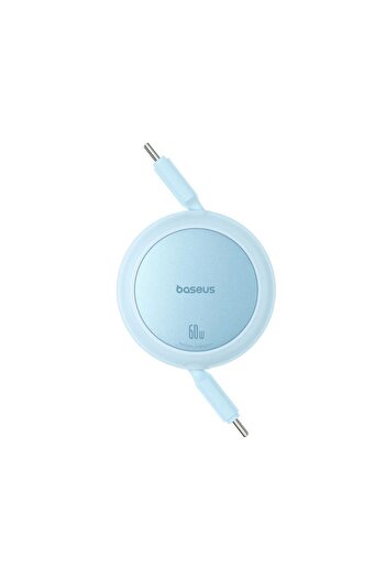 Baseus Retractable Charging / Data Cable Type-C to Type-C, 60W, 1m, Baseus, Free2Pull Mini, Blue