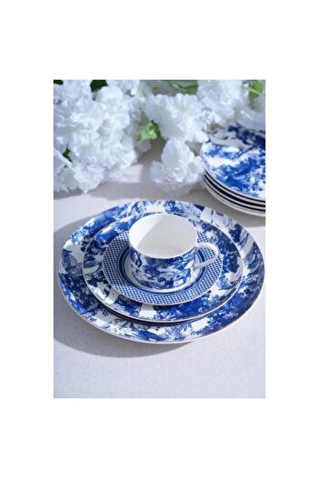ACAR Destınee Porcelain 19 Piece Cake Set for 6 People Mst514