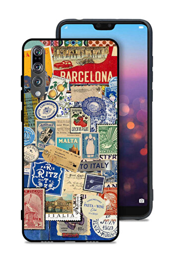 Tolwak Huawei P20 Pro Protective Case Cover Stickers Of Different Cities