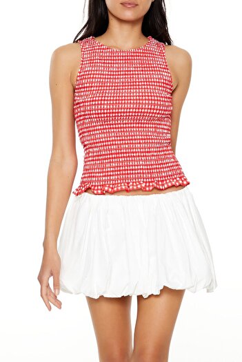 Forever 21 Pötikare Desenli Bluz