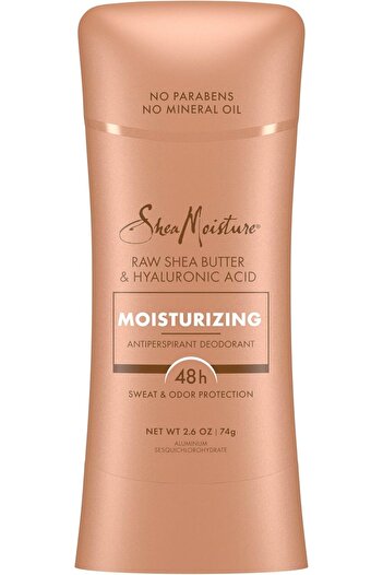 Shea Moisture Antiperspirant Deodorant Stick with Raw Shea Butter and Hyaluronic Acid Moisturizing for 48 Hours of