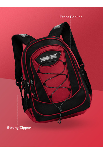 PARAJOHN Iconic 8 Lightweight Durable Schoolbag 18 inch- Red