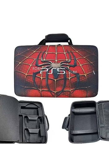 Choice PS5 SLIM Handheld Bag,Large Capacity Spider-Man Themed Bag