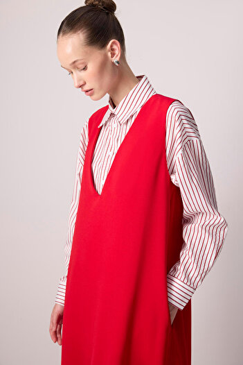 Touché Privé V-NECK CREPE GILET