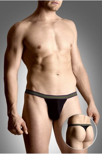 Softline Chiloți tanga bărbați, Softline, model 4496, negru XL