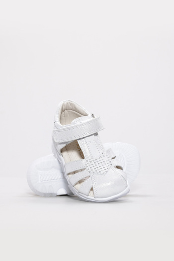 FAST STEP Genuine Leather Unisex Kids Classic Sandals 006Bak001