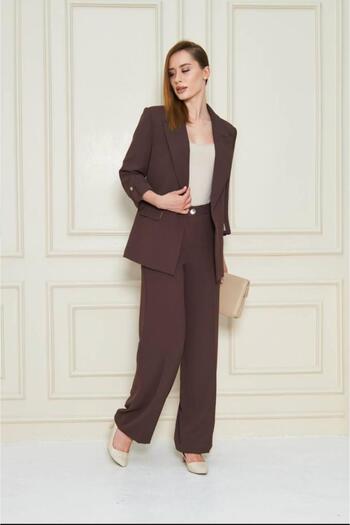 LOVELF Short Sleeve Buttoned Blazer Suit