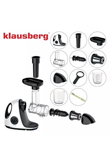 Klausberg KB7864 slow-rotation juicer, white