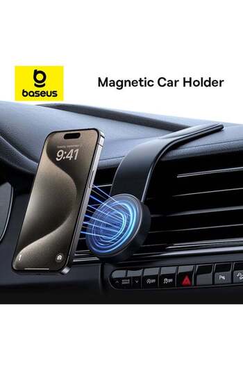 Baseus MagSafe Car Mount – Magnetic Phone Holder for Car Dashboard with Strong 18N Magnet