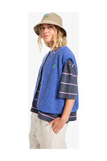 Quiksilver Rövidített - Ujjatlan Sherpa Mellény Nőknek