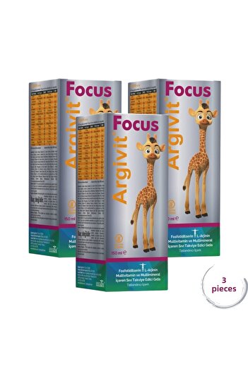 Argivit Focus 150 Ml Syrup - 3 Pieces