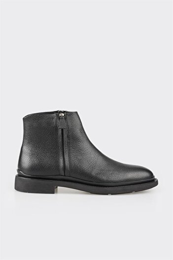 Elle Shoes Siyah Deri Erkek Günlük Bot